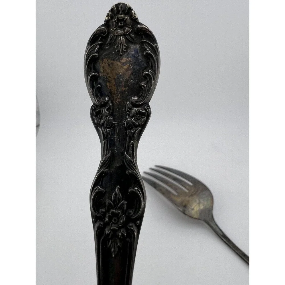 Vintage WM Rogers MFG‎ Co. Extra Plate Silverplated Fork & Spoon - Lot of 2